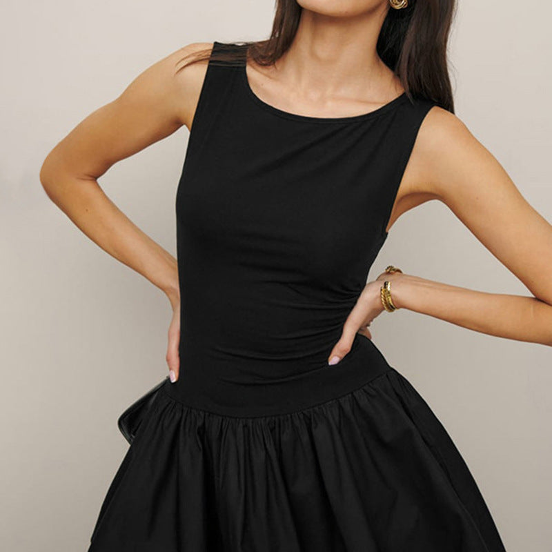 Damen Verspieltes Minikleid mit schwingendem Rock und figurbetontem Oberteil R&B