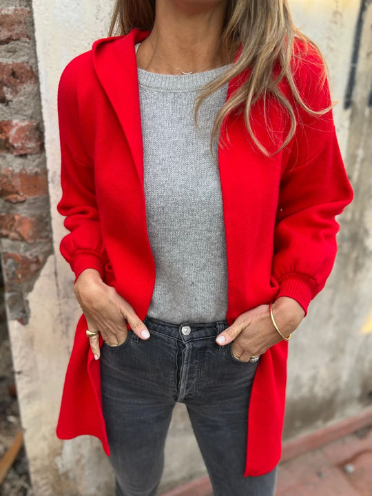R&B | Wollene Taschenkapuzenmitteljacke