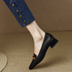 Damen elegante Slipper mit modischem Gürtel-Detail