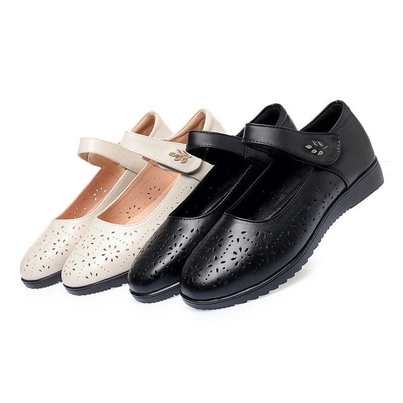 Damen Komfortable Ballerinas mit Mary Jane Verschluss R&B