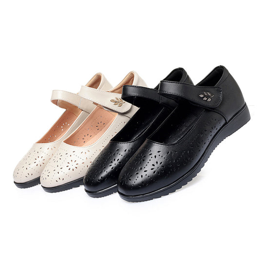 Damen Komfortable Ballerinas mit Mary Jane Verschluss R&B