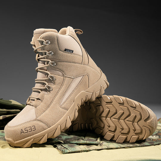 Herren Hochwertige Tactical Stiefel mit stabilisierender Laufsohle und atmungsaktiver Struktur R&B