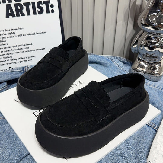 Damen modische Slipper mit extravaganter Plateau-Sohle R&B