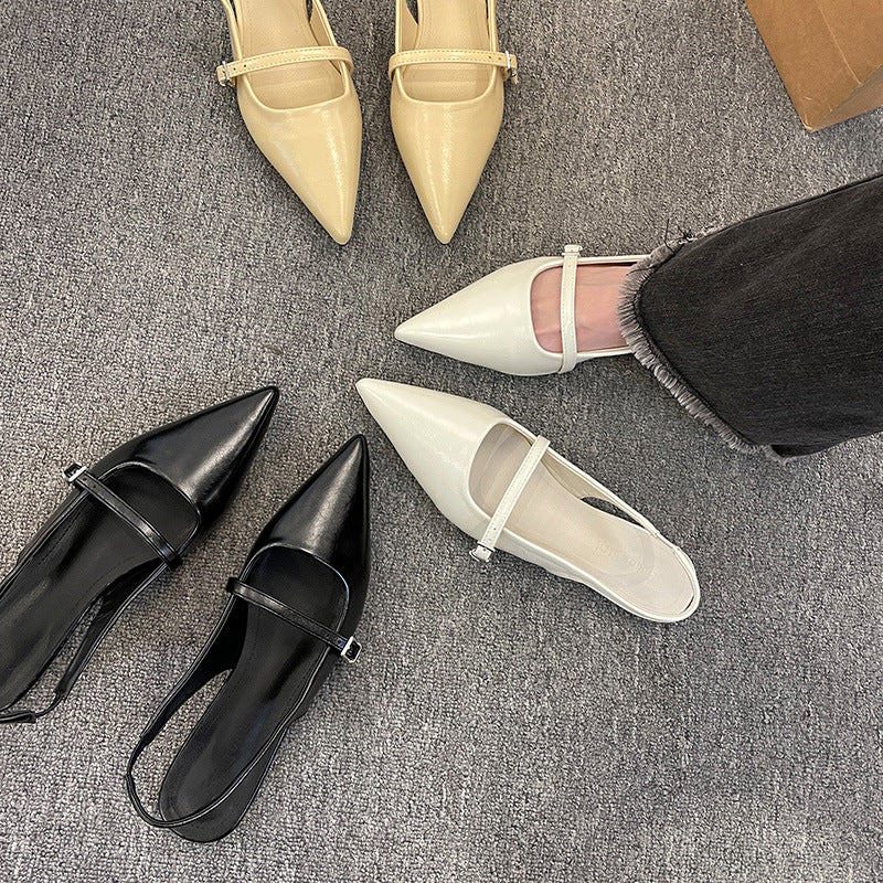 Damen Slingback Schuhe mit elegantem Riemen R&B