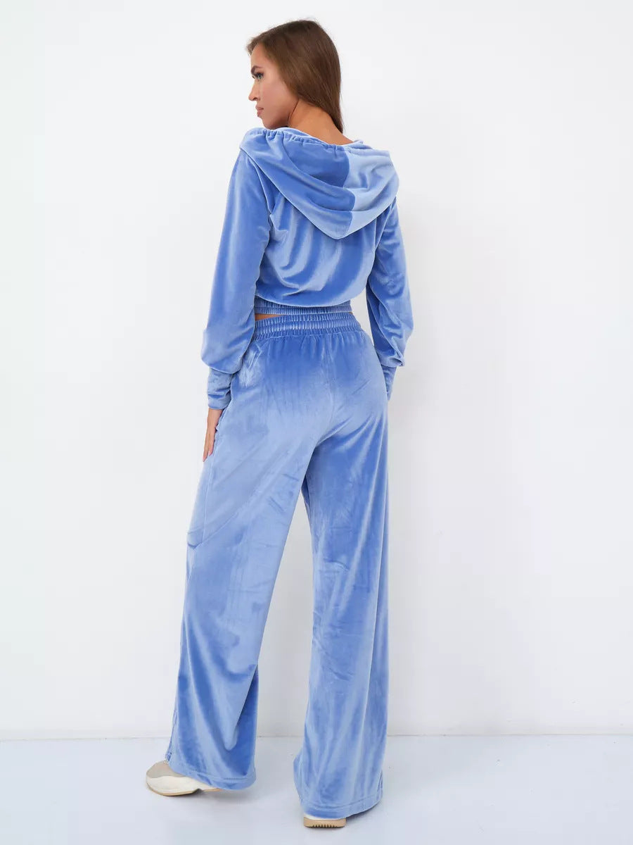 R&B | Minimalismus Fleece Kapuzenpullover und Jogginghose Zweiteiler Satz