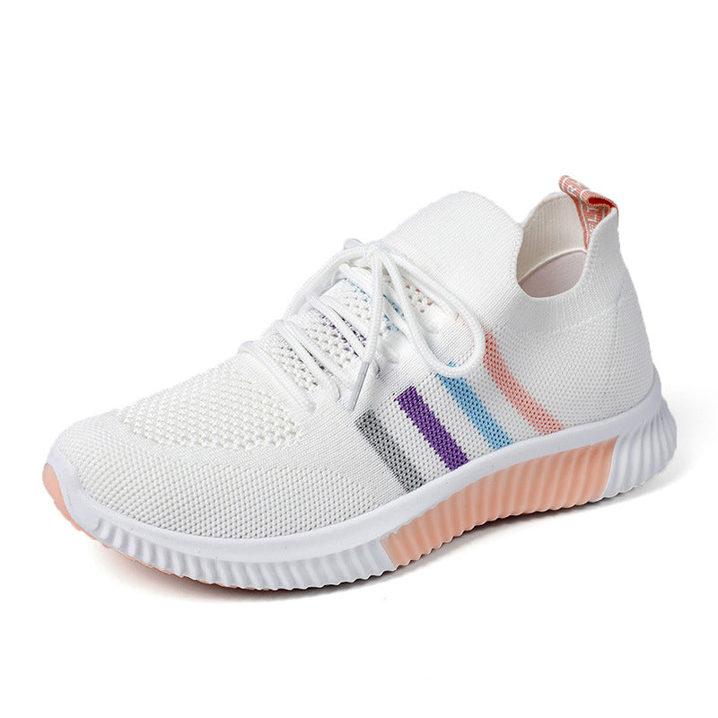 Damen Sportliche Sneaker mit atmungsaktiver Mesh-Oberfläche und dämpfender Laufsohle R&B