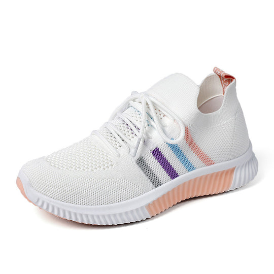 Damen Sportliche Sneaker mit atmungsaktiver Mesh-Oberfläche und dämpfender Laufsohle R&B