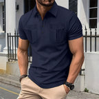 R&B | Poloshirt mit Doppeltasche und Revers