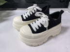 Damen Plattform Sneakers mit Urbanem Design und Bequemer Dämpfung