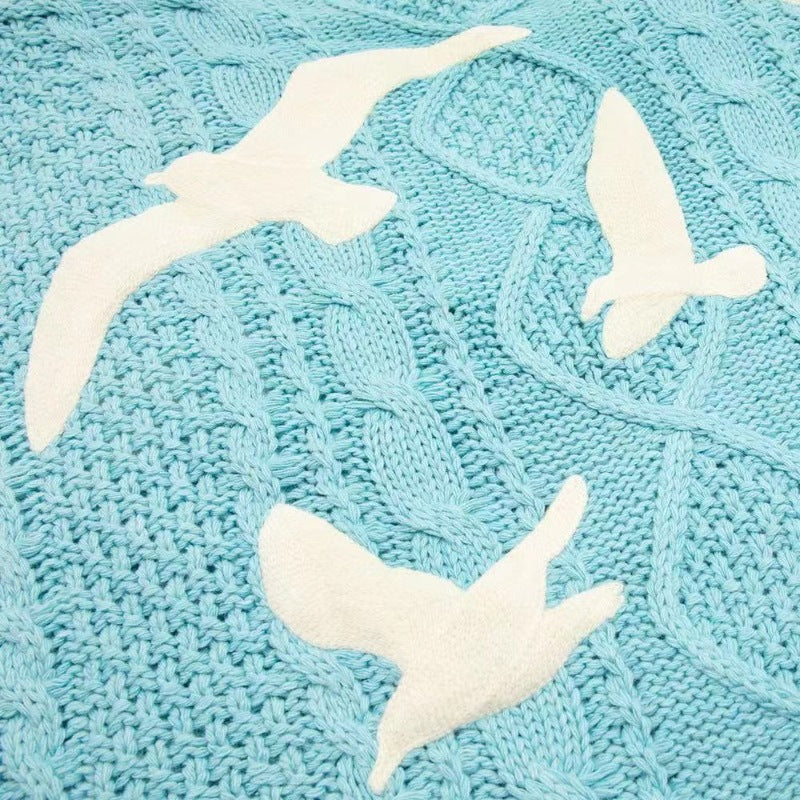 Damen modischer Strickcardigan mit V-Ausschnitt und Branding R&B