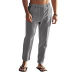 Herren lässige Freizeithose mit elastischem Bund und seitlichen Taschen R&B