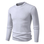 Herren Grobstrickpullover mit elegantem Zopfmuster R&B