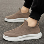 Damen atmungsaktive Slip-On Sneakers mit elastischem Obermaterial R&B