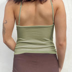 Damen Crop-Top mit einzigartigem Ring-Ausschnitt R&B