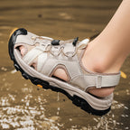Damen Multifunktionale Outdoor-Sandalen mit rutschfester Sohle und verstellbarem Schnürsystem
