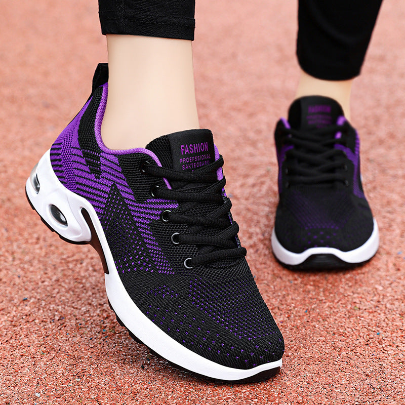 Damen Sportliche Lauf- und Freizeitschuhe mit atmungsaktiver Netzstruktur R&B