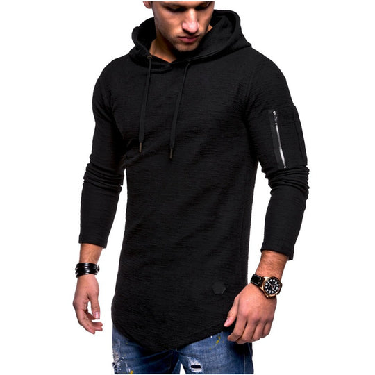 Herren Hoodie mit modernem Reißverschluss R&B