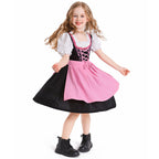 Damen nan trachtiges Dirndlkleid mit geschnürtem Mieder, Puffärmeln und abnehmbarer Schürze R&B