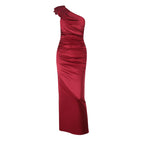 Damen Elegantes One-Shoulder Kleid mit Drapierungen