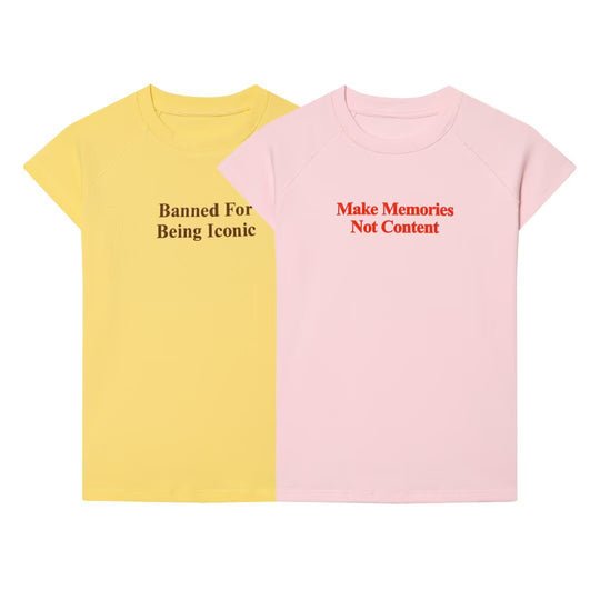 Damen T-Shirt mit modernem Schriftzug und lässigem Schnitt R&B