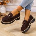 Damen Mokassins mit trendigem Schnallen-Design und rutschfester Profilsohle R&B