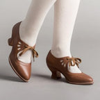 Damen Pumps mit verspieltem Schnürdetail und femininer Absatzhöhe R&B