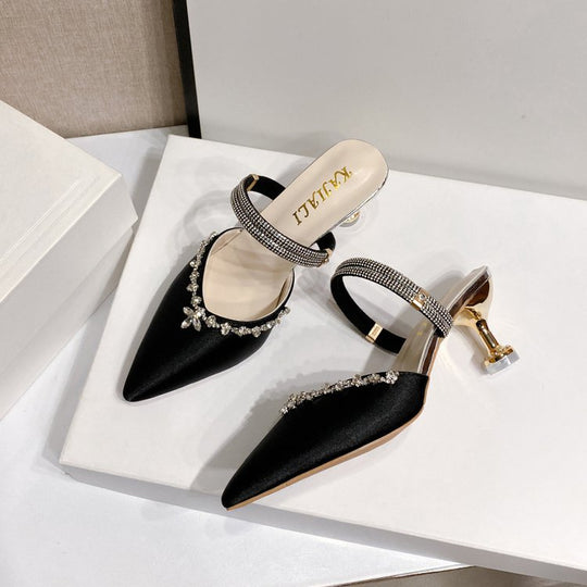 Damen Glamouröse Slingback-Pumps mit funkelnder Verzierung R&B