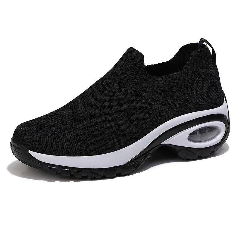 Damen Sneakers mit atmungsaktivem Strickdesign und stoßdämpfender Sohle R&B