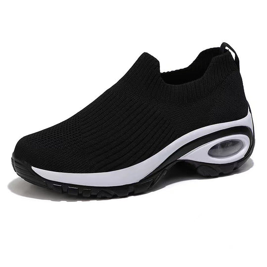 Damen Sneakers mit atmungsaktivem Strickdesign und stoßdämpfender Sohle R&B