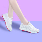 Damen trendige Sport Sneakers mit atmungsaktivem Strick-Obermaterial R&B