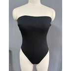 Damen Einteiliger Badeanzug mit bandeau Schnitt und figurbetonendem Design R&B