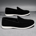 Damen Slip-On Mokassins aus weichem Wildleder