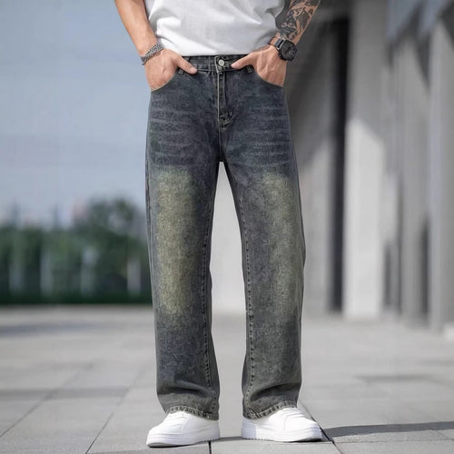Herren lässige Jeans mit einzigartigem Design R&B