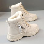 Damen Winterliche High-Top Sneakers mit Fleece-Futter und rutschfester Sohle R&B