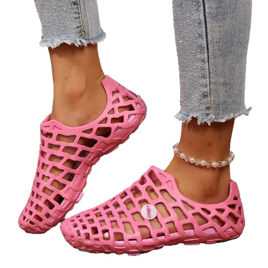 Damen leichte und atmungsaktive Freizeitschuhe mit rutschfester Außensohle R&B