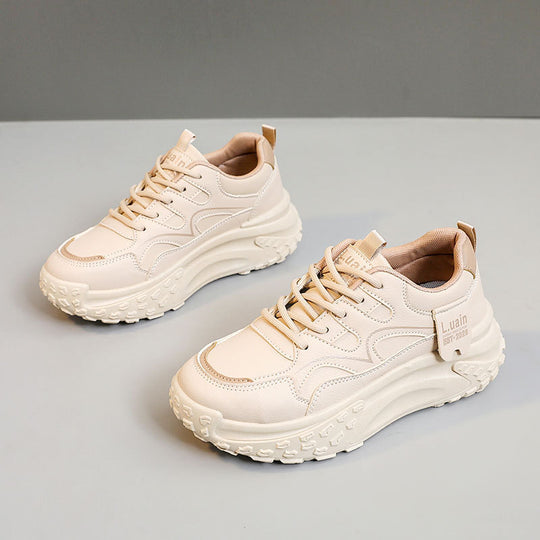 Damen Sportliche Plattform Sneakers mit dämpfender Sohle und atmungsaktivem Obermaterial R&B