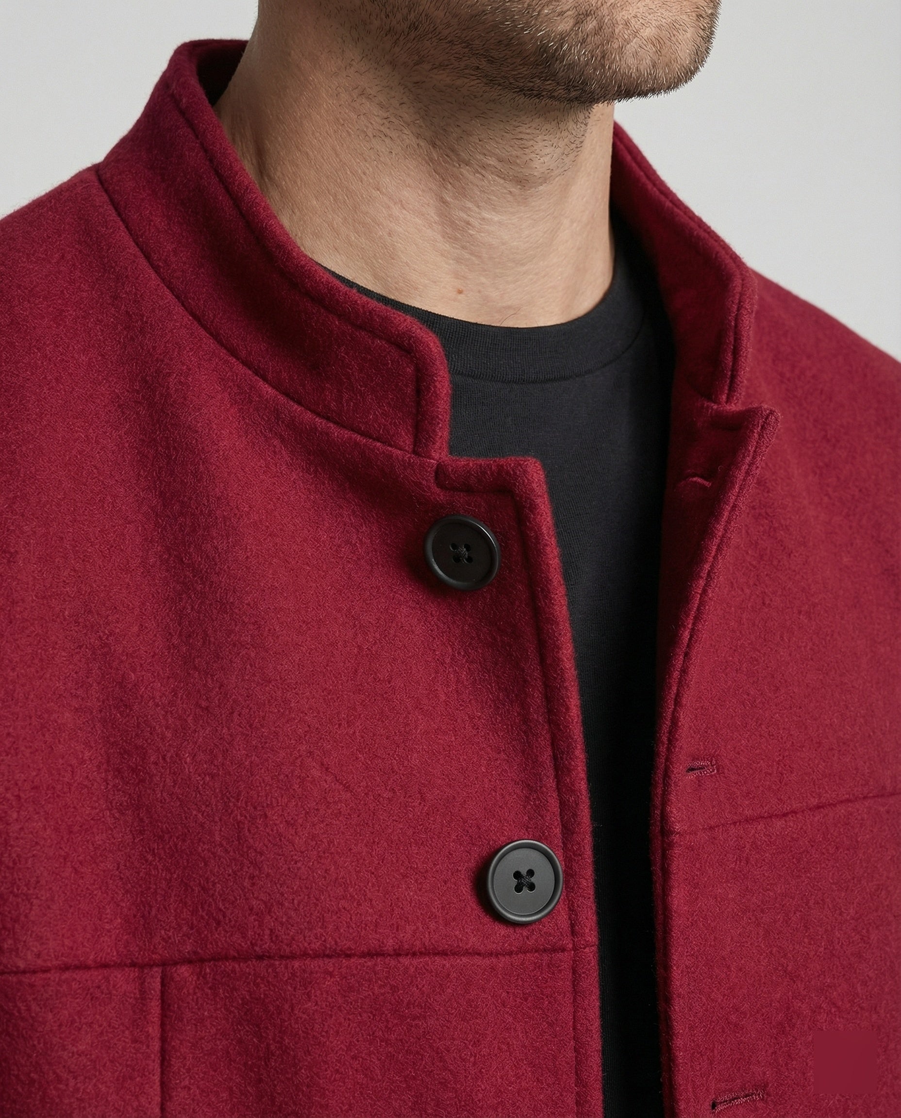 Herren Kurzjacke Stehkragen Retro Design Chinesischer Stil Herbst Trend