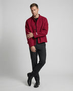 Herren Kurzjacke Stehkragen Retro Design Chinesischer Stil Herbst Trend