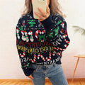 Damen Weihnachts-Pullover mit nordischem Design und festlichen Motiven R&B