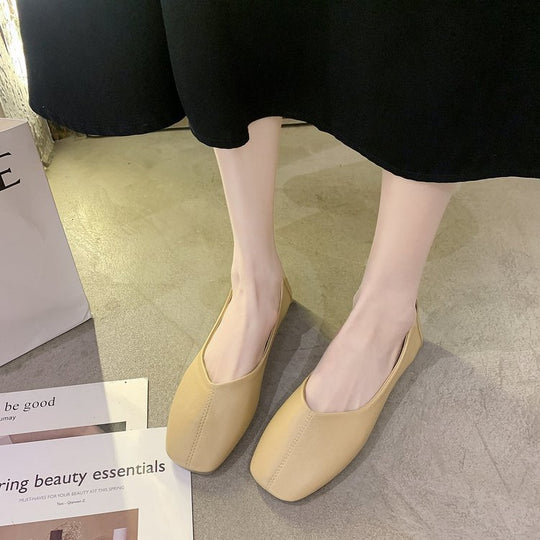 Damen elegante Ballerinas mit geschwungenem Schnitt und flexiblem Fußbett R&B