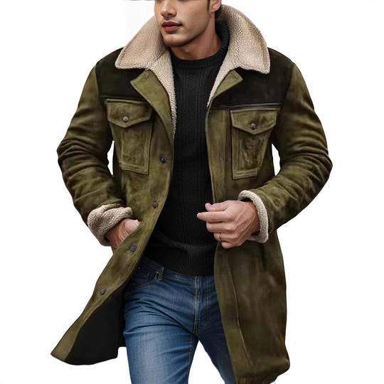 Herren Warm gefütterte Modische Jacke R&B