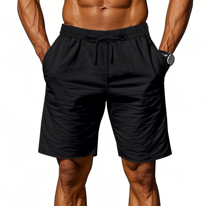Herren nan lässige Baumwollmix Freizeitshorts mit elastischem Bund und Seitentaschen R&B