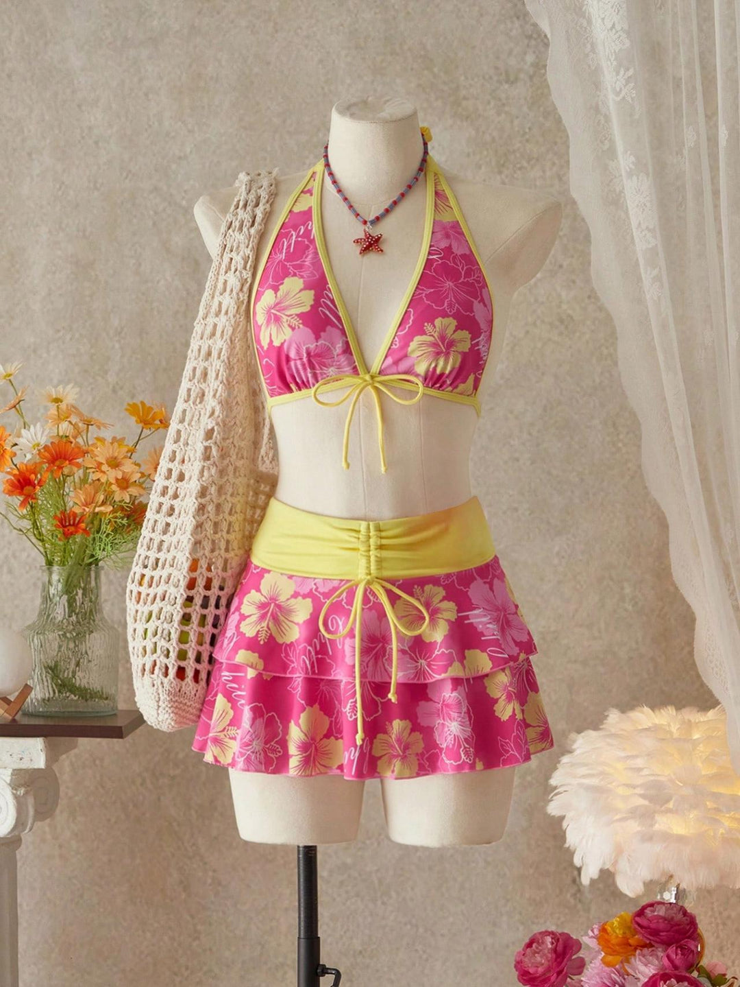 Damen Bikini-Set mit Rock R&B