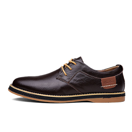Herren Elegante Schnürschuhe aus hochwertigem Leder mit rutschfester Sohle R&B
