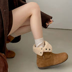 Damen Komfortable Winterboots mit kuscheligem Futter und eleganter Knopfverzierung R&B