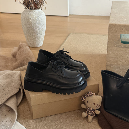 Damen Schnürschuhe im eleganten Design mit stabiler Plateau-Sohle R&B