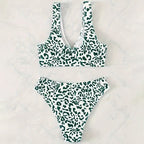 Damen Triangel-Bikini mit modischem Ringdetail und asymmetrischem Schnitt R&B