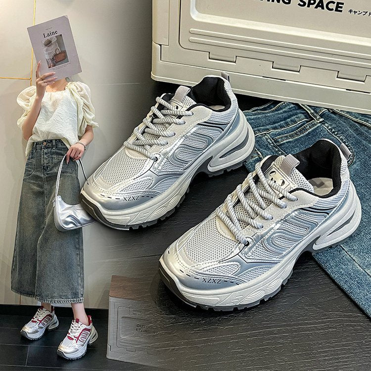 Damen Sportliche Sneakers mit atmungsaktivem Obermaterial und dämpfender Sohle R&B
