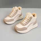 Damen Sportliche High-Top Sneakers mit warmem Fleece-Futter und rutschfester Sohle R&B