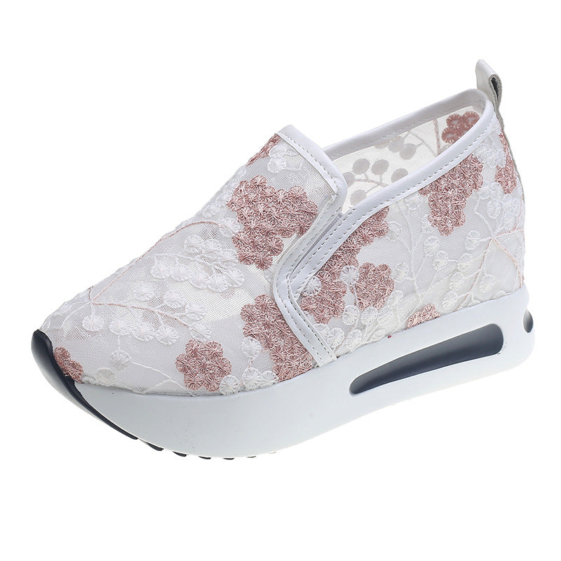 Damen Slip-On Sneaker mit floralem Design und gepolsterter Sohle R&B